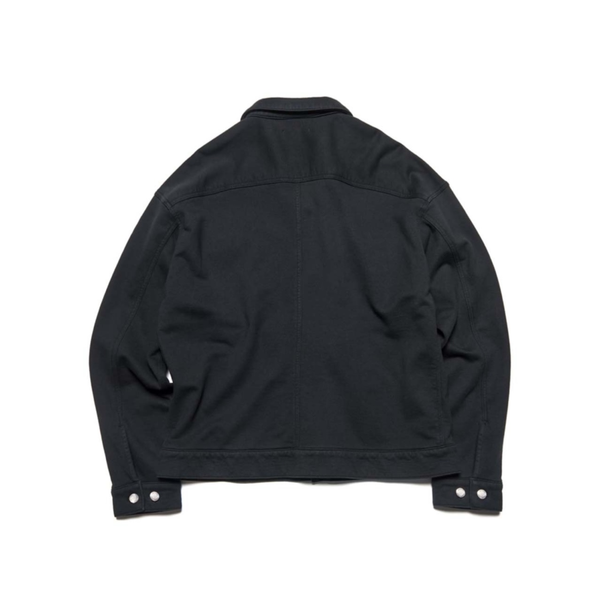 uniform experiment / SWEAT TRUCKER JACKET (Black) 背面